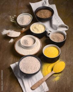 Types of baking flour.